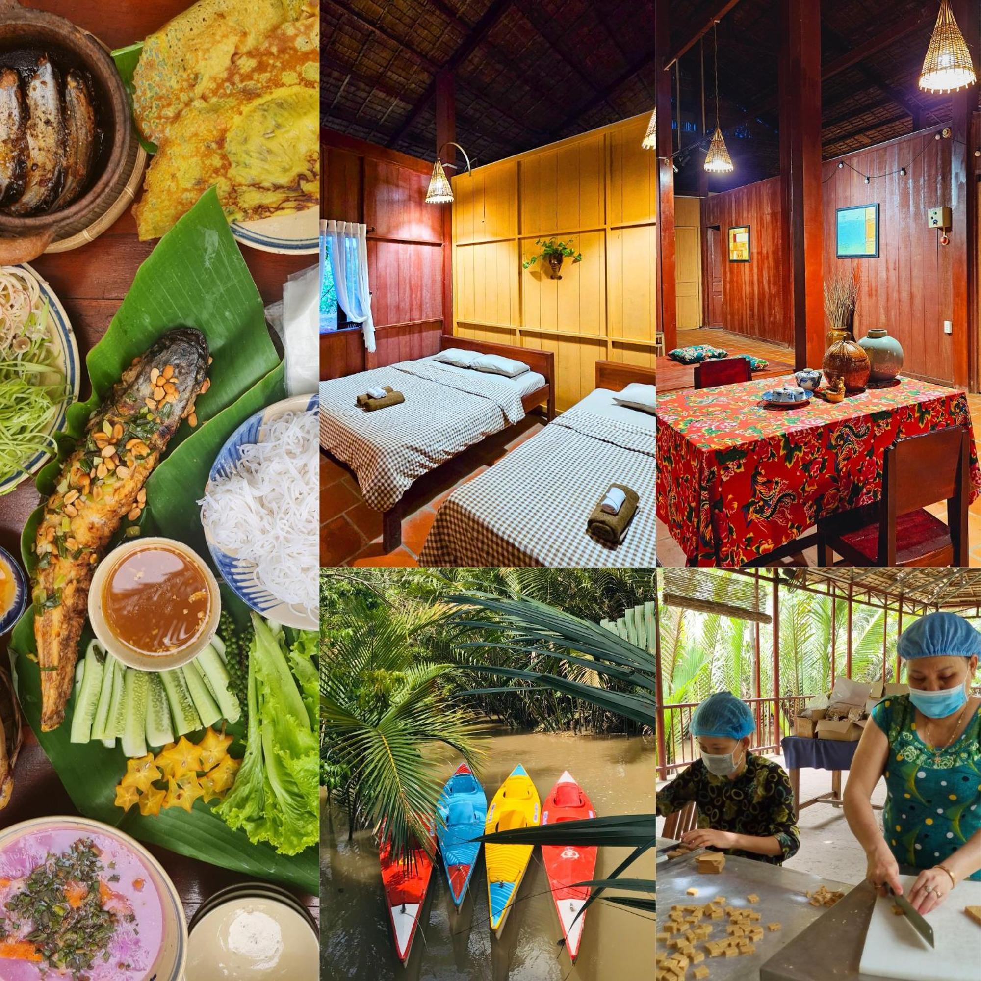 Ba Danh Homestay & Kitchen - Ben Tre Mekong Exterior foto
