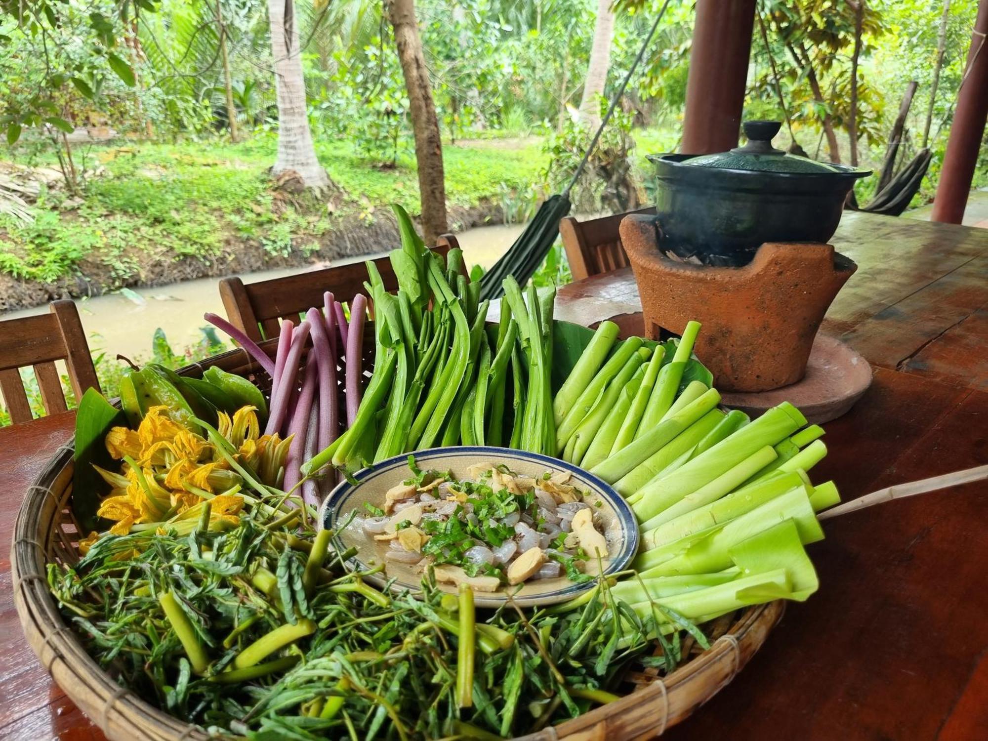 Ba Danh Homestay & Kitchen - Ben Tre Mekong Exterior foto